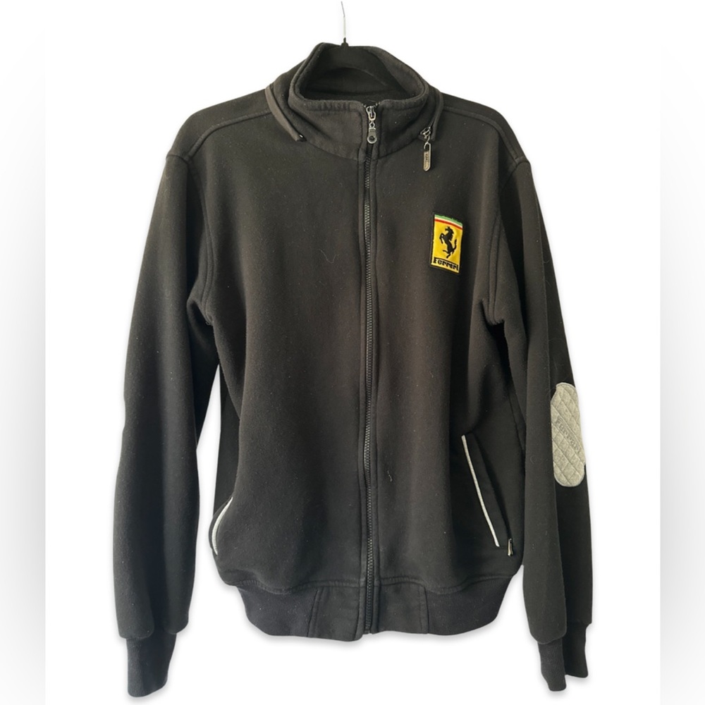 Ferrari men’s medium fleece zip up long sleeve black
